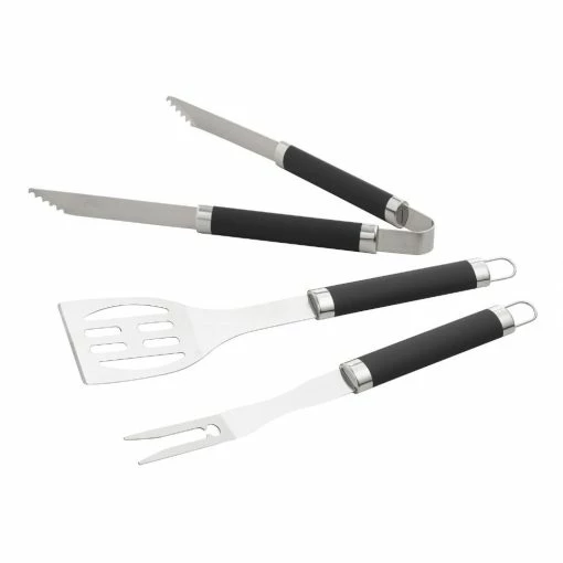 World Market Black Soft Grip BBQ Utensil Set 3 Piece -Outdoor Elegant Store unnamed file 1785