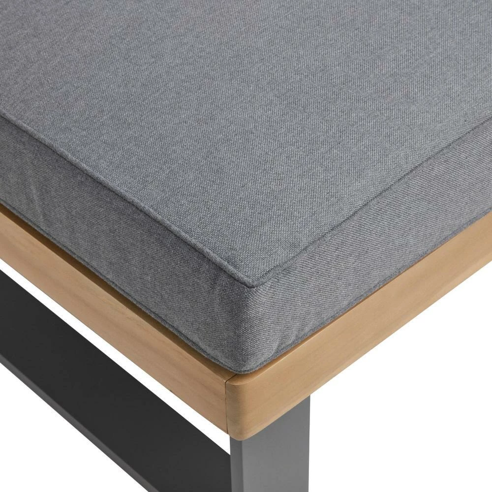 World Market Alicante II Gray Metal and Wood Outdoor Chair 7 World Market Alicante II Gray Metal and Wood Outdoor Chair - Image 5