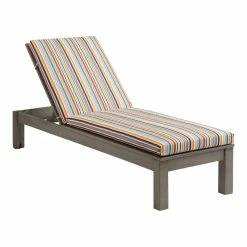 World Market Sunbrella Multicolor Stripe Outdoor Chaise Lounge Cushion -Outdoor Elegant Store unnamed file 1849