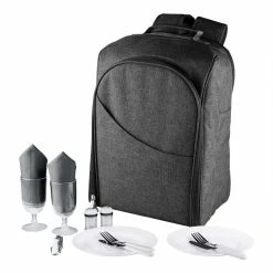 World Market Gray Colorado Insulated Cooler Backpack for Two