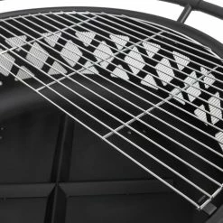 World Market Ash Black Steel Diamond Fire Pit -Outdoor Elegant Store unnamed file 1873