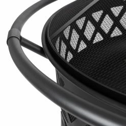 World Market Ash Black Steel Diamond Fire Pit -Outdoor Elegant Store unnamed file 1874