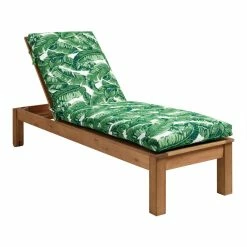 World Market Sunbrella Tropical Leaf Outdoor Chaise Lounge Cushion -Outdoor Elegant Store unnamed file 1924