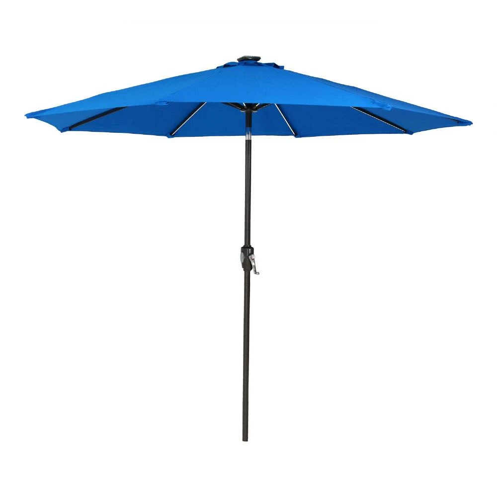 World Market Sunbrella 9 Ft Tilting Patio Umbrella with Solar LED Lights 10 World Market Sunbrella 9 Ft Tilting Patio Umbrella with Solar LED Lights - Image 8