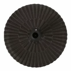 World Market Winder Round Brown Basketweave Patio Umbrella Stand -Outdoor Elegant Store unnamed file 1939