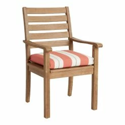 World Market Sunbrella Persimmon Stripe Outdoor Chair Cushion -Outdoor Elegant Store unnamed file 2006