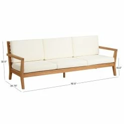 World Market Calero Natural Teak Outdoor Couch -Outdoor Elegant Store unnamed file 2039