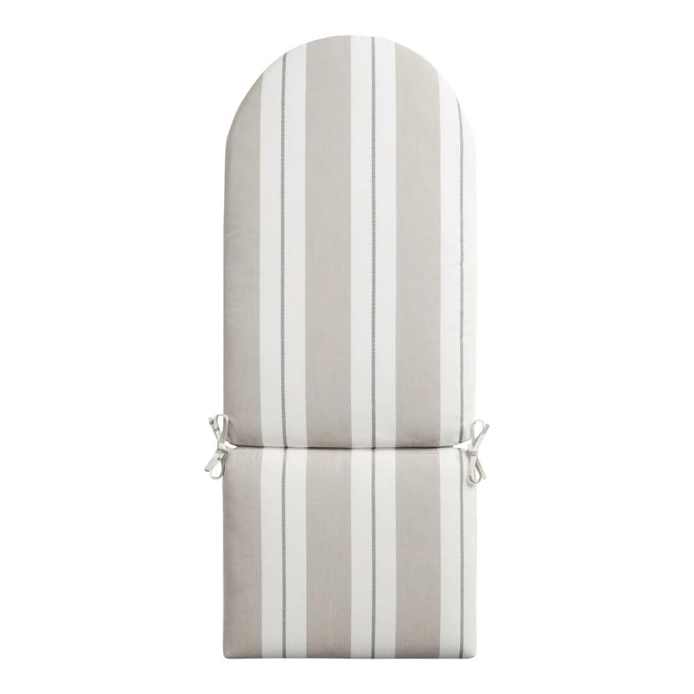 World Market Sunbrella Linen Stripe Adirondack Chair Cushion 3 World Market Sunbrella Linen Stripe Adirondack Chair Cushion