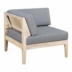 World Market Jorna Natural Acacia Modular Outdoor Sectional Corner Chair