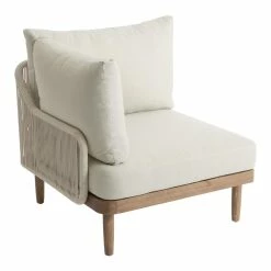 World Market Sorano Nautical Rope Modular Outdoor Left End Chair