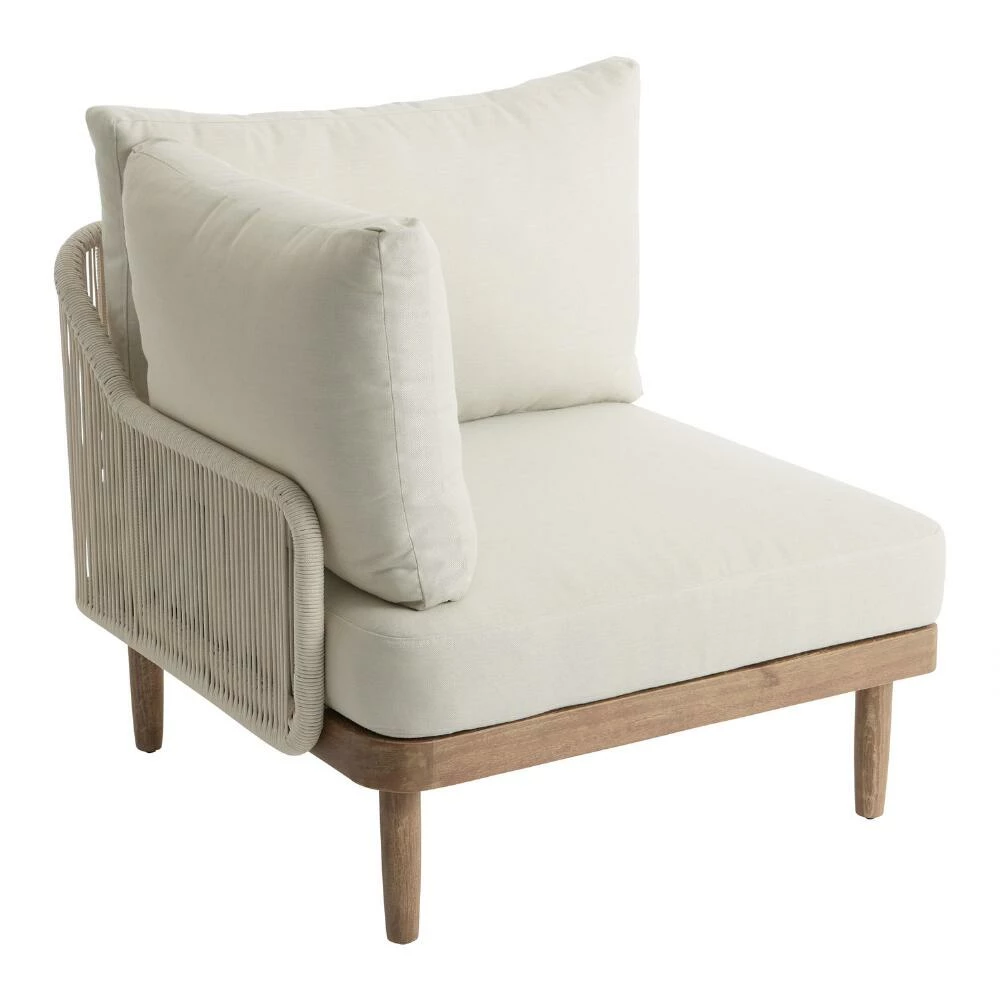 World Market Sorano Nautical Rope Modular Outdoor Left End Chair 3 World Market Sorano Nautical Rope Modular Outdoor Left End Chair