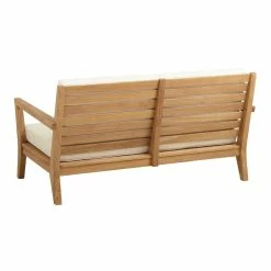 World Market Calero Natural Teak Outdoor Loveseat -Outdoor Elegant Store unnamed file 2055