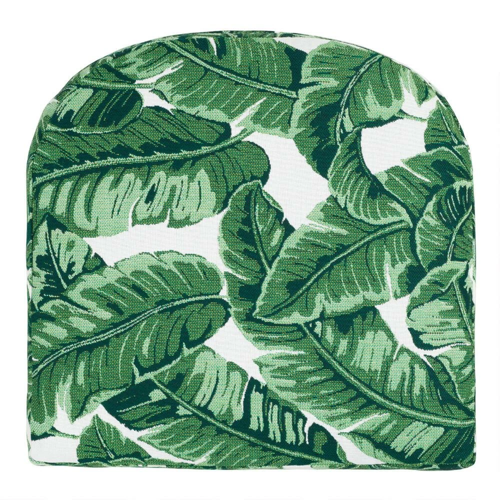World Market Sunbrella Tropical Leaf Gusseted Outdoor Chair Cushion 3 World Market Sunbrella Tropical Leaf Gusseted Outdoor Chair Cushion