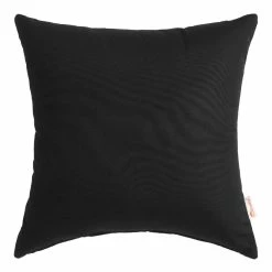 World Market Sunbrella Black Canvas Outdoor Throw Pillow