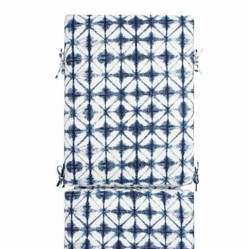 World Market Sunbrella Indigo Tile Outdoor Chaise Lounge Cushion -Outdoor Elegant Store unnamed file 2072