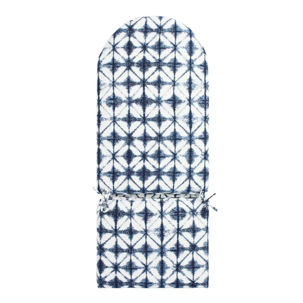 World Market Sunbrella Indigo Tile Adirondack Chair Cushion 3 World Market Sunbrella Indigo Tile Adirondack Chair Cushion