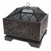 World Market Cloud Square Rubbed Bronze Steel Filigree Fire Pit -Outdoor Elegant Store unnamed file 2103