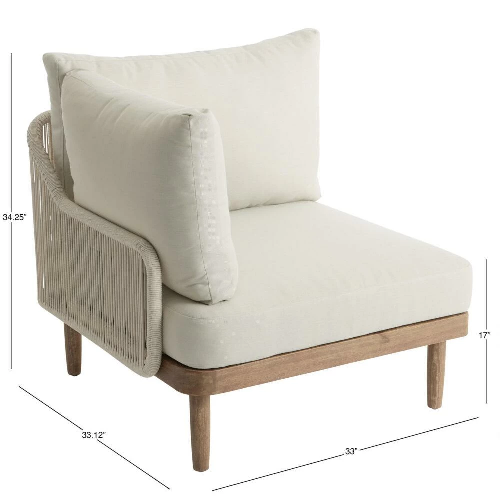 World Market Sorano Nautical Rope Modular Outdoor Left End Chair 9 World Market Sorano Nautical Rope Modular Outdoor Left End Chair - Image 7