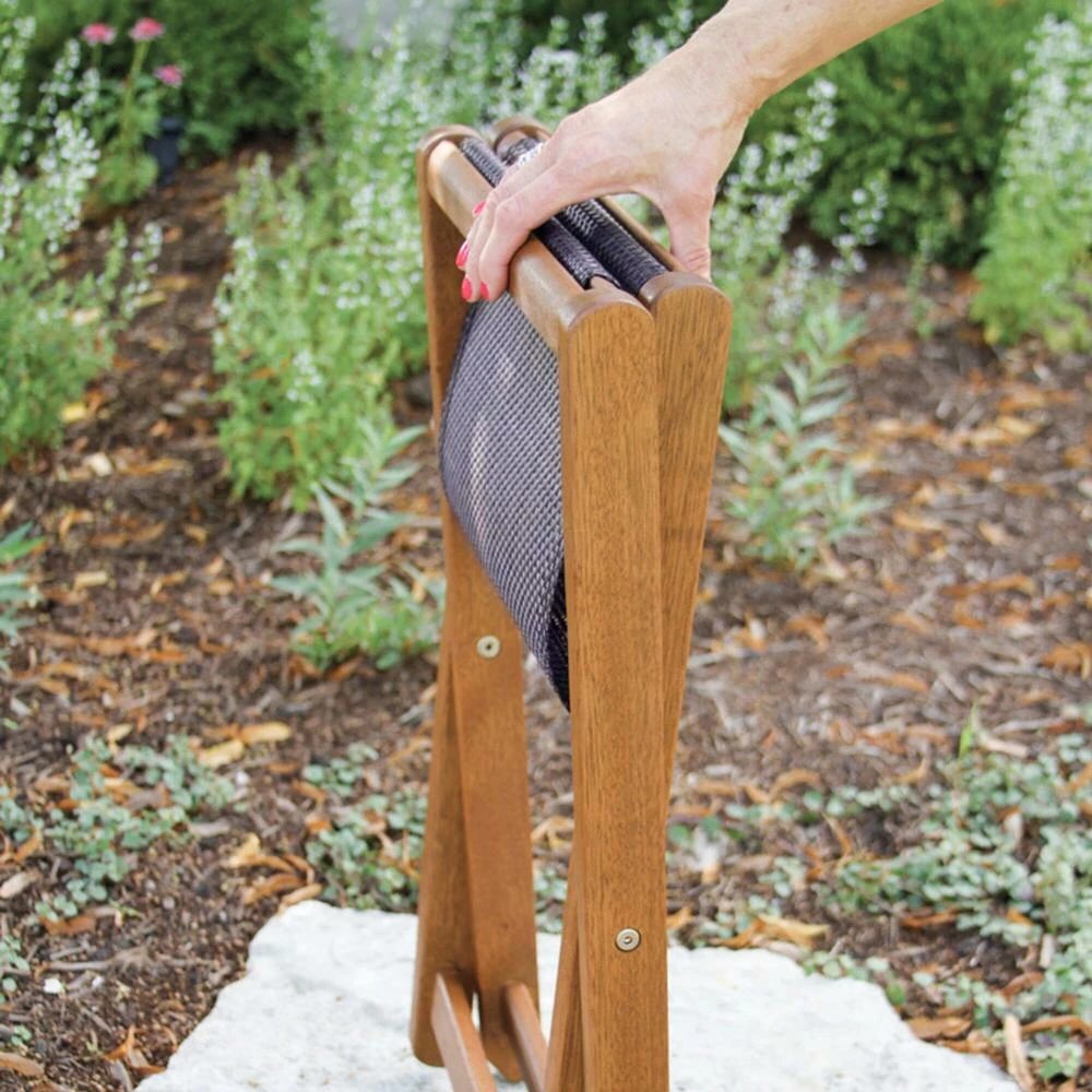 World Market Lanai Dark Brown All Weather Wicker Sling Ottoman 5 World Market Lanai Dark Brown All Weather Wicker Sling Ottoman - Image 3