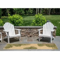 World Market Natural and Green Palm Leaves Indoor Outdoor Floor Runner -Outdoor Elegant Store unnamed file 2153