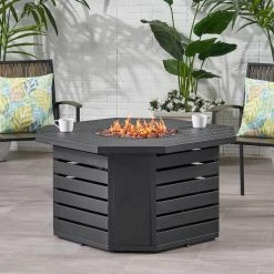 World Market Desdemona Octagonal Matte Black Iron Gas Fire Pit 9 World Market Desdemona Octagonal Matte Black Iron Gas Fire Pit -Outdoor Elegant Store unnamed file 2158