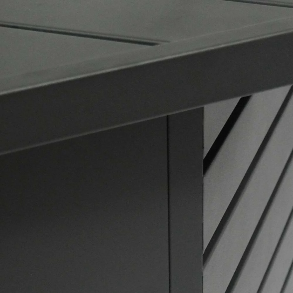 World Market Desdemona Octagonal Matte Black Iron Gas Fire Pit 8 World Market Desdemona Octagonal Matte Black Iron Gas Fire Pit - Image 6