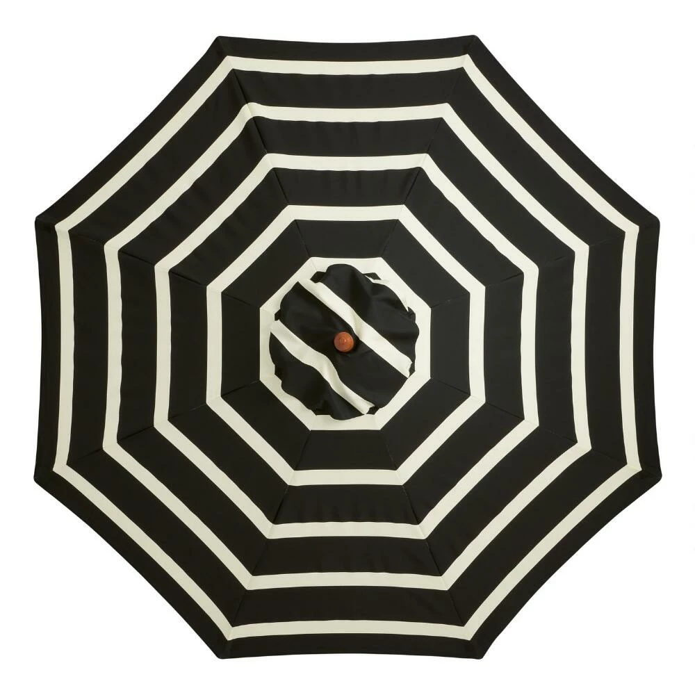 World Market Black and White Stripe 9 Ft Replacement Umbrella Canopy 3 World Market Black and White Stripe 9 Ft Replacement Umbrella Canopy