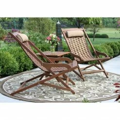 World Market Eucalyptus Folding Swing Lounger 3 Piece Outdoor Set -Outdoor Elegant Store unnamed file 2208
