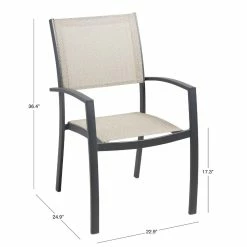 World Market Cordoba Mesh and Aluminum Outdoor Dining Armchair Set of 2 -Outdoor Elegant Store unnamed file 2221