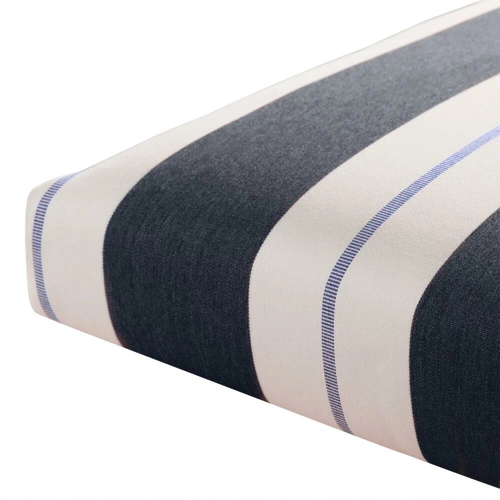 World Market Sunbrella Navy Stripe Outdoor Chair Cushion 4 World Market Sunbrella Navy Stripe Outdoor Chair Cushion - Image 2
