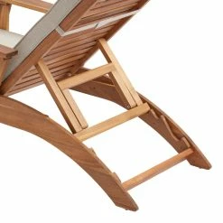 World Market Kapari Natural Wood Outdoor Chaise Lounge with Cushion -Outdoor Elegant Store unnamed file 2261