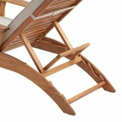 World Market Kapari Natural Wood Outdoor Chaise Lounge with Cushion -Outdoor Elegant Store unnamed file 2262