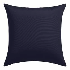 World Market Sunbrella Navy Canvas Outdoor Throw Pillow