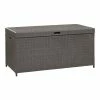 World Market Pinamar Gray All Weather Wicker Outdoor Storage Chest -Outdoor Elegant Store unnamed file 2285
