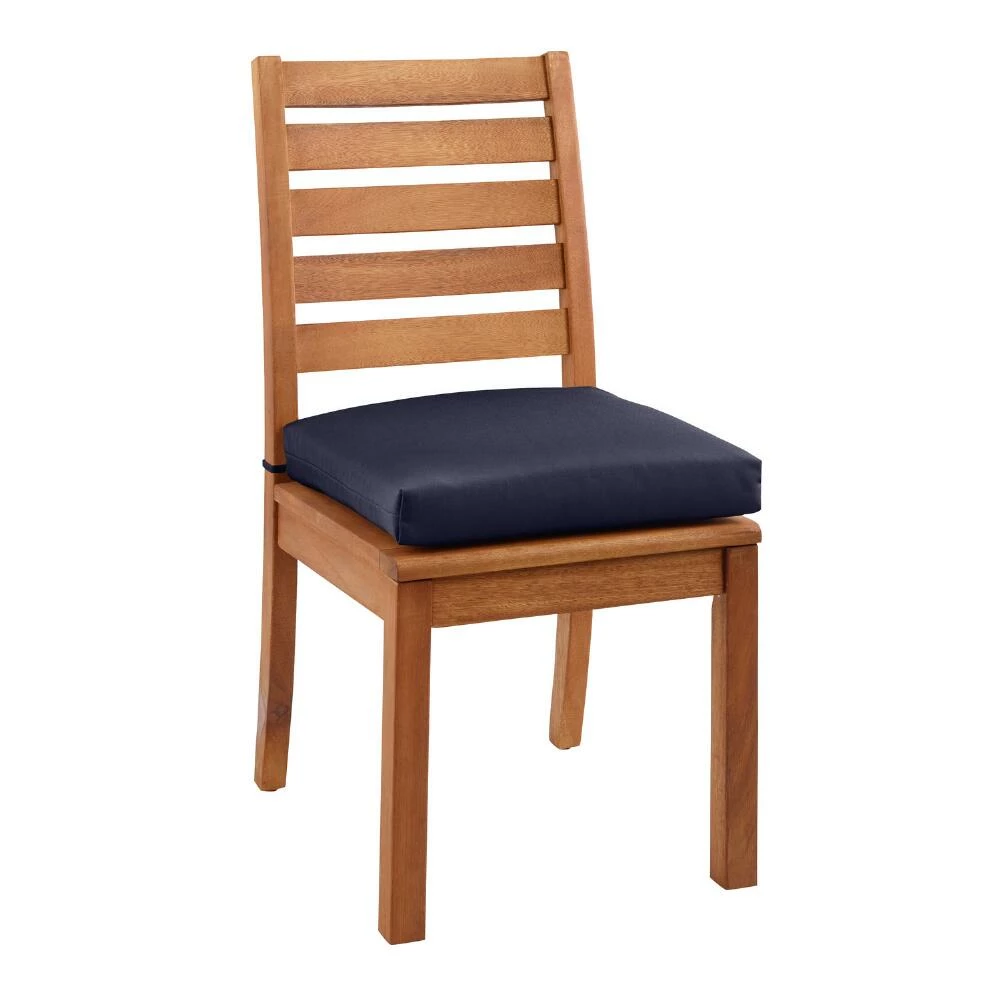 World Market Sunbrella Navy Canvas Outdoor Chair Cushion 6 World Market Sunbrella Navy Canvas Outdoor Chair Cushion - Image 4