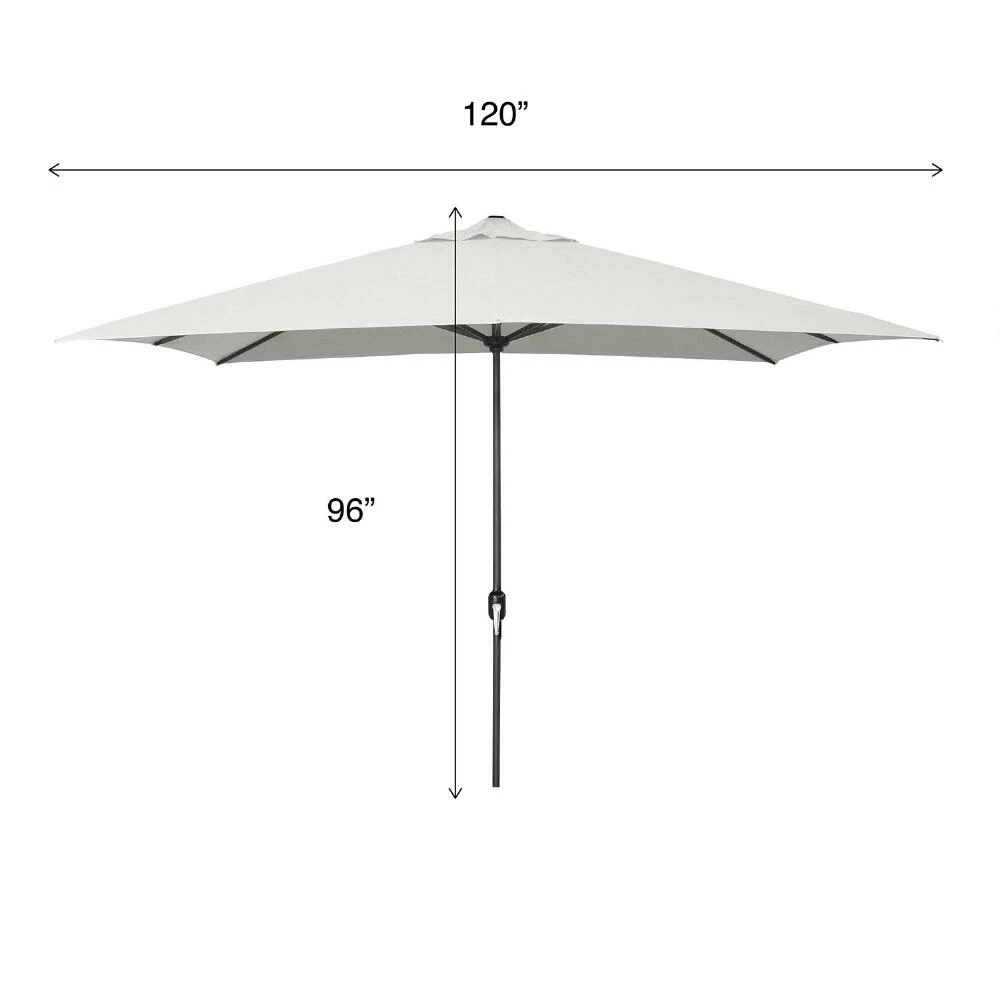 World Market Rectangular Striped Patio Umbrella 4 World Market Rectangular Striped Patio Umbrella - Image 2