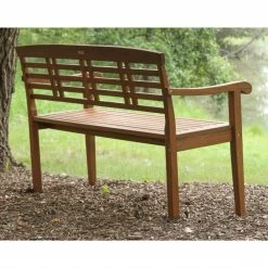 World Market Blake Eucalyptus Wood Outdoor Bench -Outdoor Elegant Store unnamed file 2345
