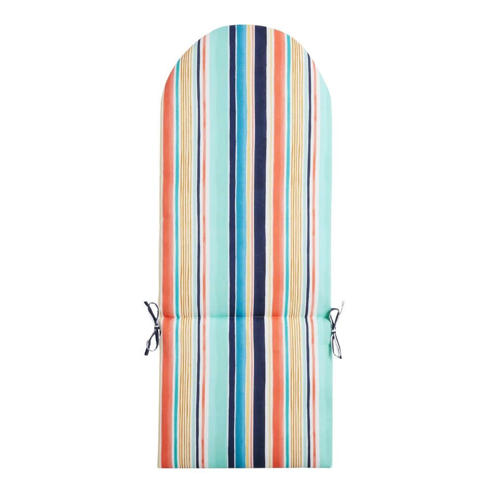 World Market Sorrento Stripe Multicolor Adirondack Chair Cushion 3 World Market Sorrento Stripe Multicolor Adirondack Chair Cushion