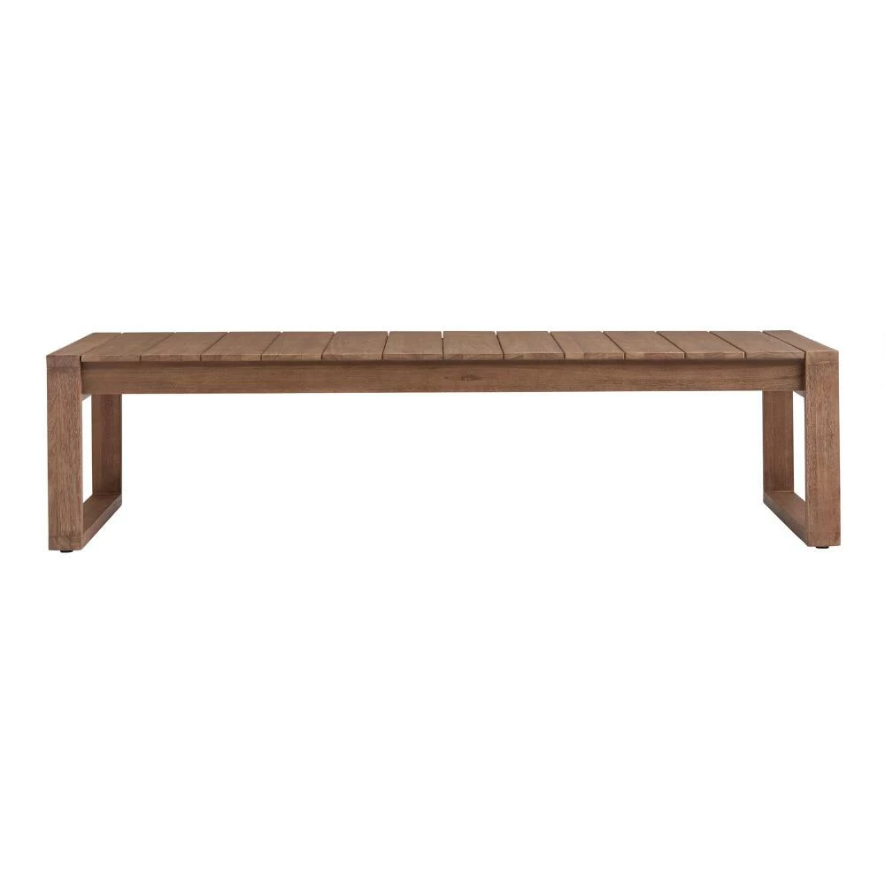 World Market Segovia Light Brown Eucalyptus Outdoor Chow Coffee Table 4 World Market Segovia Light Brown Eucalyptus Outdoor Chow Coffee Table - Image 2
