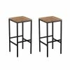 World Market Napa Metal and Acacia Backless Outdoor Barstool Set of 2 -Outdoor Elegant Store unnamed file 2390
