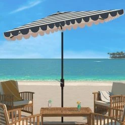 World Market Rectangular Striped Scalloped Tilting Patio Umbrella -Outdoor Elegant Store unnamed file 2434