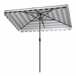 World Market Rectangular Striped Scalloped Tilting Patio Umbrella -Outdoor Elegant Store unnamed file 2435