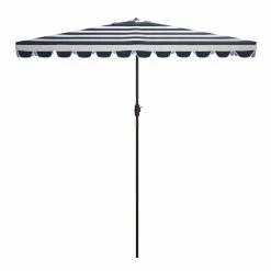 World Market Rectangular Striped Scalloped Tilting Patio Umbrella -Outdoor Elegant Store unnamed file 2438