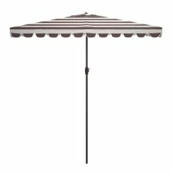 World Market Rectangular Striped Scalloped Tilting Patio Umbrella -Outdoor Elegant Store unnamed file 2439