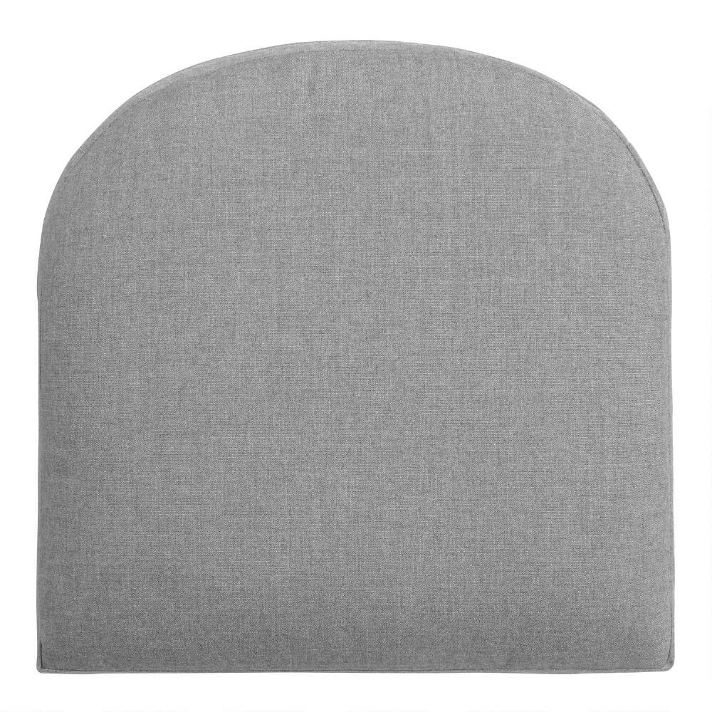 World Market Sunbrella Slate Gray Cast Gusseted Outdoor Chair Cushion 3 World Market Sunbrella Slate Gray Cast Gusseted Outdoor Chair Cushion