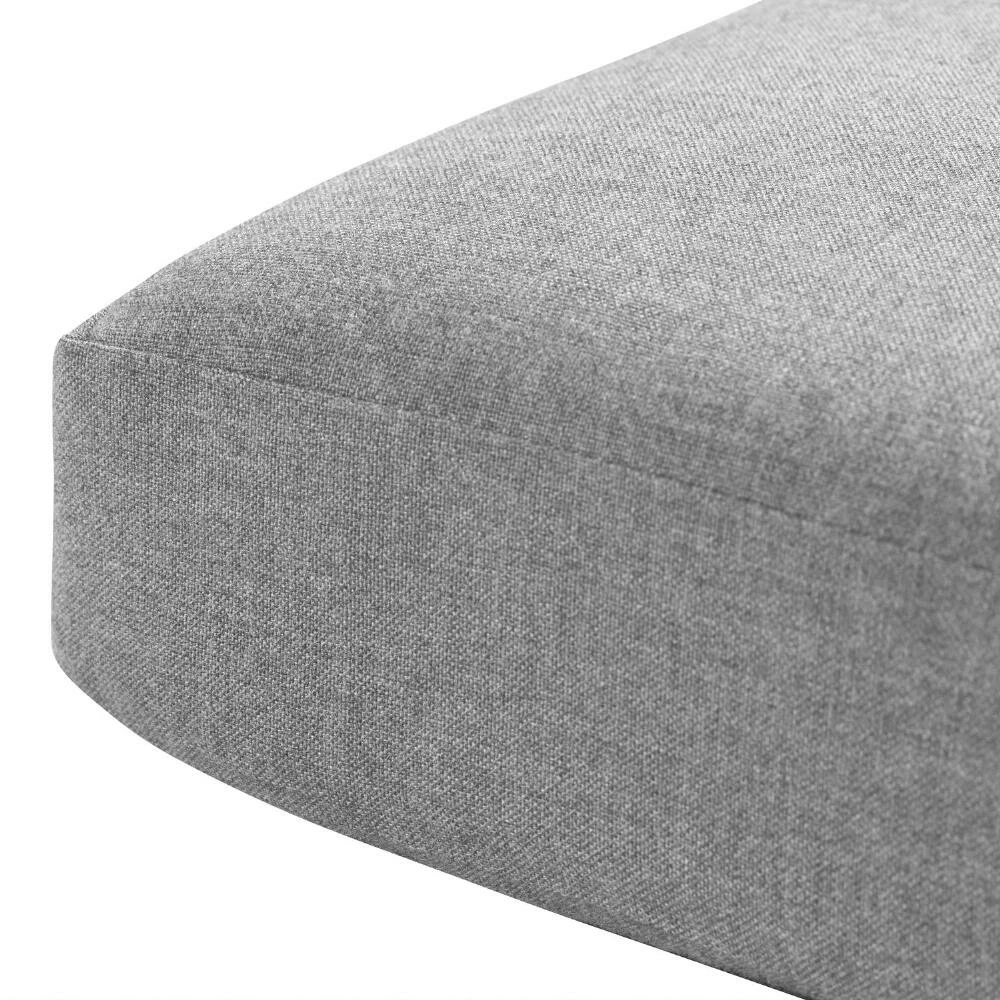 World Market Sunbrella Slate Gray Cast Gusseted Outdoor Chair Cushion 4 World Market Sunbrella Slate Gray Cast Gusseted Outdoor Chair Cushion - Image 2