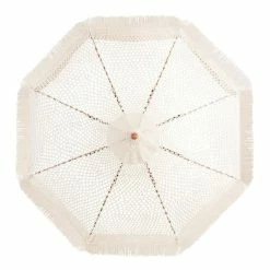 World Market Natural Macrame 9 Ft Replacement Umbrella Canopy with Fringe
