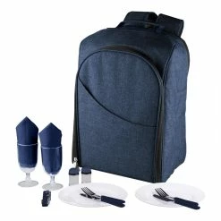 World Market Navy Colorado Insulated Cooler Backpack for Two