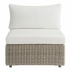 World Market Santiago Gray Wicker Modular Outdoor Armless Chair -Outdoor Elegant Store unnamed file 2476