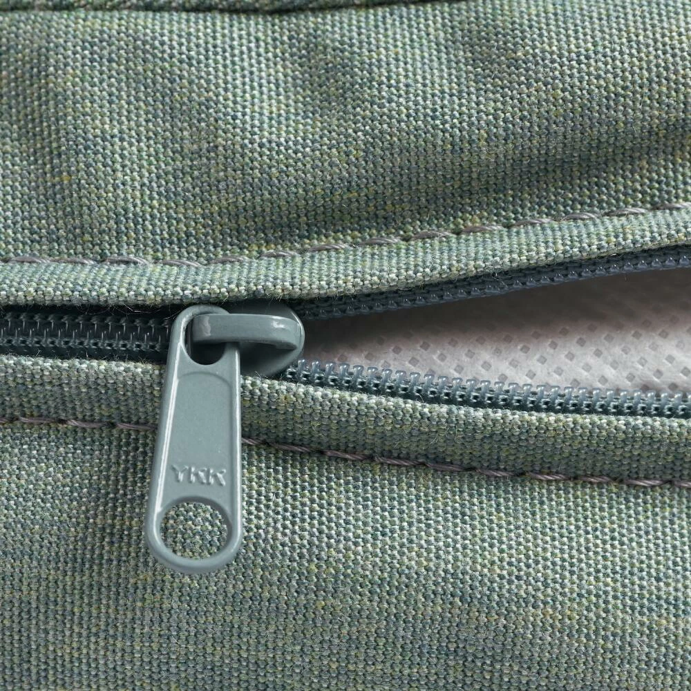 World Market Sunbrella Spa Green Canvas Gusseted Outdoor Chair Cushion 5 World Market Sunbrella Spa Green Canvas Gusseted Outdoor Chair Cushion - Image 3